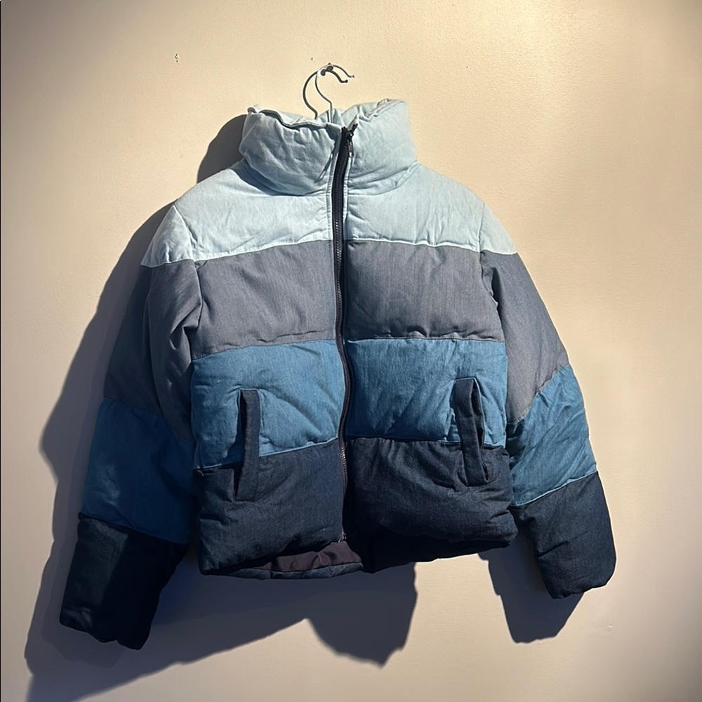 Colorblock Puffer Jacket